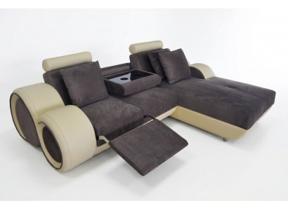 Design Couch Ecksofa Lieder Eck Garnitur Ecke Landschaft Polster L-Form