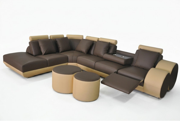 XXL Canapé Grouss Eck Sofa Lieder Eck Garnitur Eck Landschaft Polster Wunn L Form