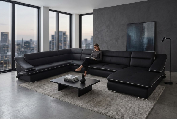 Ecksofa Lieder Couch Eck Garnitur Eck Landschaft U Form Polster Nei