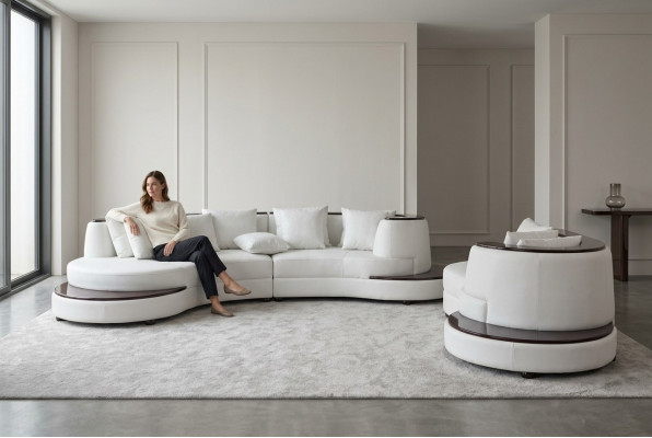 Luxus Wunn Eck Lieder Garnitur Landschaft Polster Eck XXL Grouss Sofa