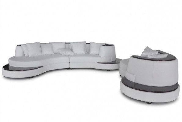 Luxus Wunn Eck Lieder Garnitur Landschaft Polster Eck XXL Grouss Sofa