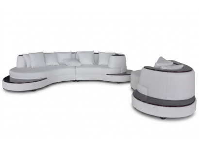 Luxus Wunn Eck Lieder Garnitur Landschaft Polster Eck XXL Grouss Sofa