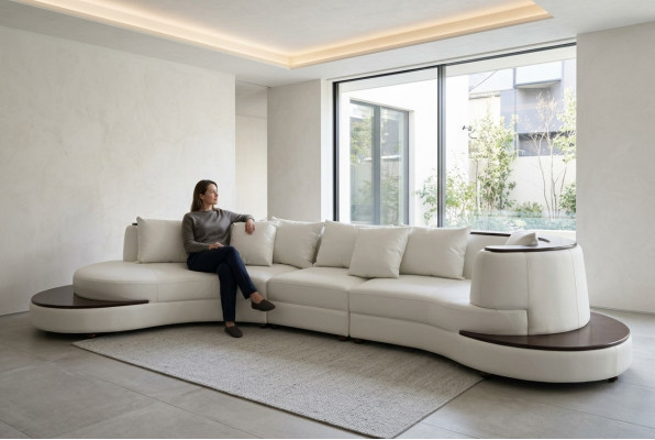 Luxus Wunn Eck Lieder Garnitur Polster XXL Grouss Sofa Couch U Form Eck