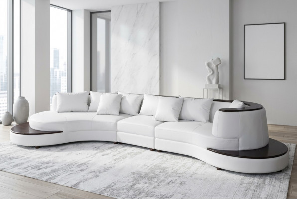 Luxus Wunn Eck Lieder Garnitur Polster XXL Grouss Sofa Couch U Form Eck