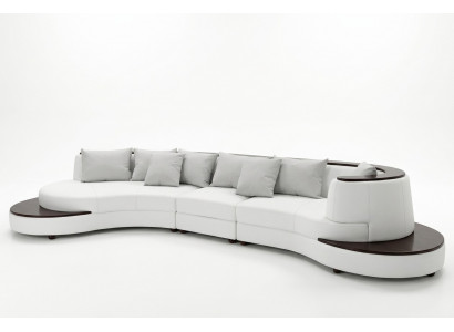 Luxus Wunn Eck Lieder Garnitur Polster XXL Grouss Sofa Couch U Form Eck