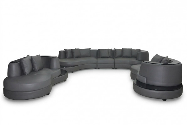 Luxus Wunn Eck Lieder Dekor Garnitur Landschaft Polster Eck XXL Grousst Sofa