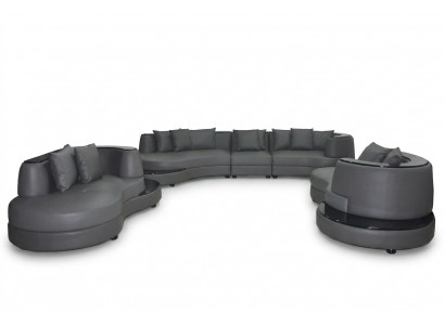 Luxus Wunn Eck Lieder Dekor Garnitur Landschaft Polster Eck XXL Grousst Sofa
