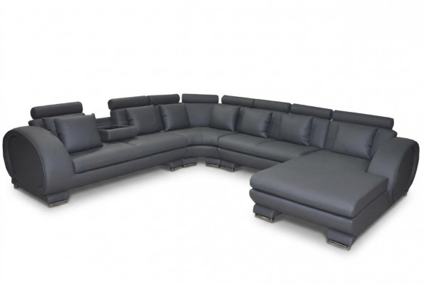 Eck-Lieder Sofa Couch Polster Sëtz Wunnlandschaft Design XXL U-Form