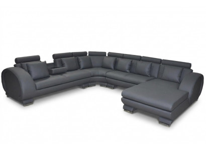 Eck-Lieder Sofa Couch Polster Sëtz Wunnlandschaft Design XXL U-Form