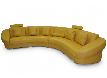 Ronn Eck Sofa Couch Polster XXL Grouss Ronn Couchen Wunnlandschaft U Form giel Nei