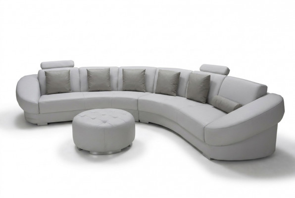 Ronn U Form Sofa Polster Eck Garnitur Lieder Wunnlandschaft Couchen XXL + Hocker
