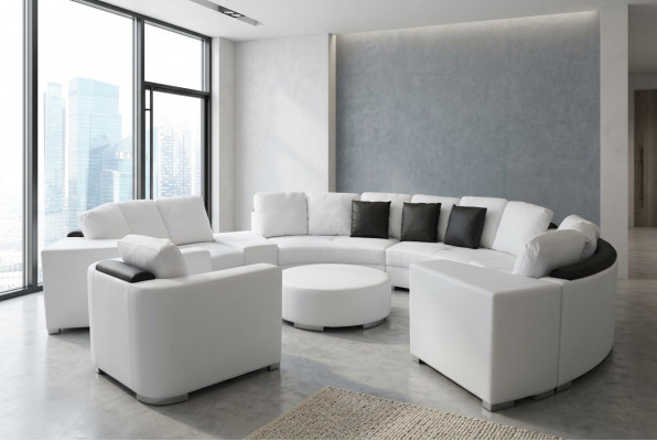 Ronn Eck Sofa Couch Polster XXL Grouss Ronn Couchen Wunnlandschaft Fauteuil Pouf