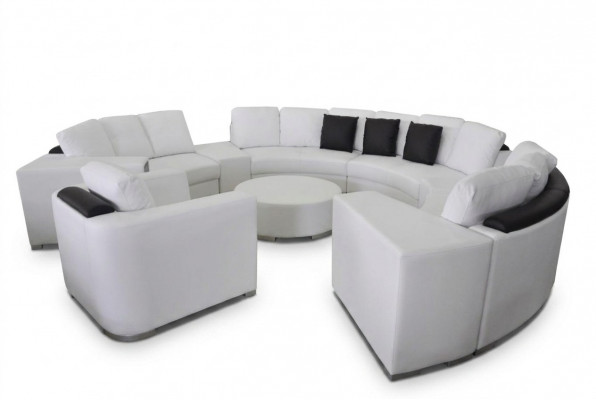 Ronn Eck Sofa Couch Polster XXL Grouss Ronn Couchen Wunnlandschaft Fauteuil Pouf