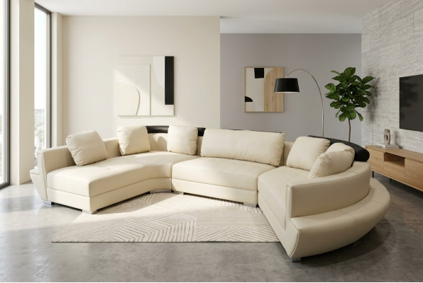 Ronn Eck-Sofa Couch Polster XXL Grouss Ronn Couchen Wunnlandschaft U-Form A1137