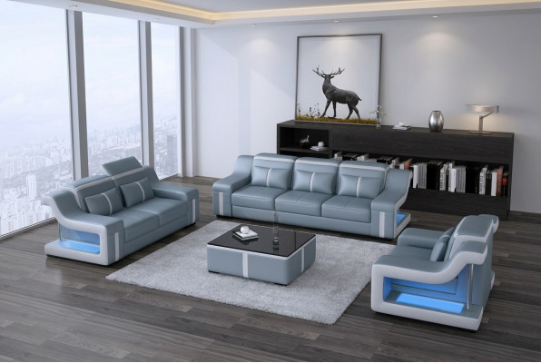 Dräisëtzer Designer Sofa Couch 3 Sëtz Polster Lieder Couchen Grouss Sofasen