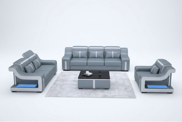 Dräisëtzer Designer Sofa Couch 3 Sëtz Polster Lieder Couchen Grouss Sofasen