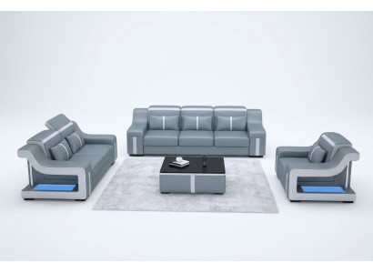 Dräisëtzer Designer Sofa Couch 3 Sëtz Polster Lieder Couchen Grouss Sofasen