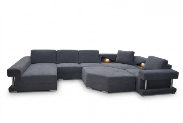 Ecksofa Couch Polsterecke Wunnzëmmer Landschaft Designer Couchen Textil A1131