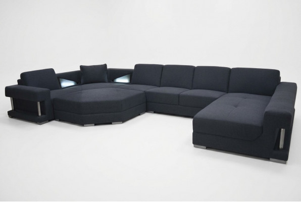 Ecksofa Couch Polstereck Wunnzëmmer Landschaft Designer CouchenTextil A1131-
