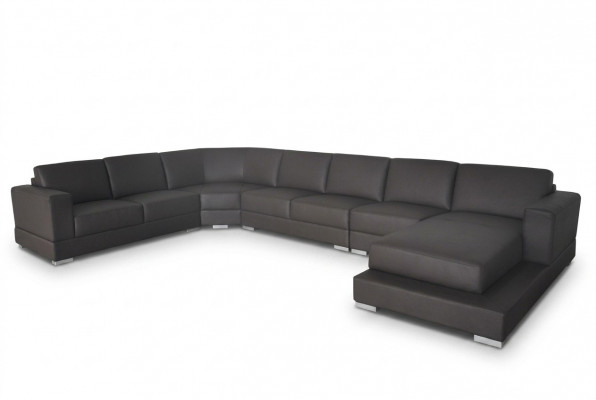 Eck Lieder Modern XXL Couch Wunnlandschaft Liedercanapé Canapé U-Form A1127