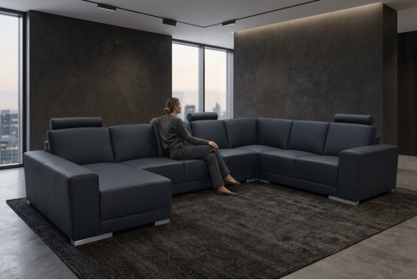Eck Canapé Couch Polster Eck Wunnzëmmers Deko Landschaft Designer Canapéën