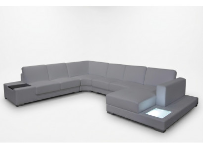 Eck Sofa Canapé Polster Eck Wunnzëmmer Landschaft Designer Canapéen Textil