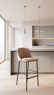 Design Lenstull Réckkëssen Bar Hocker Club Hocker Lounge Wunnzëmmer Miwwel Stull Sëtz.
