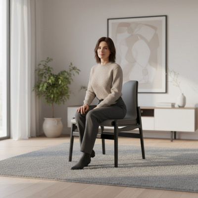 Design Stull Lehn Still Polster Iess Wunn Zëmmer Fautteuil Lounge Club Miwwelen Kichen
