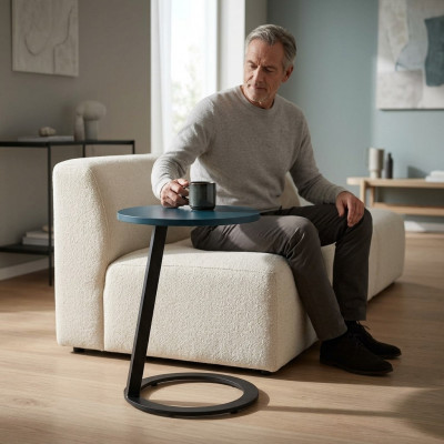 Niewendësch Dësch Couchtisch Sofa Dësch Wunnzëmmer Design Dëscher Ronn