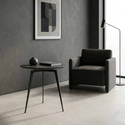 Bäistelltësch Ronnen Dësch Couchtisch Sofa Dësch Wunnzëmmer Runde Design