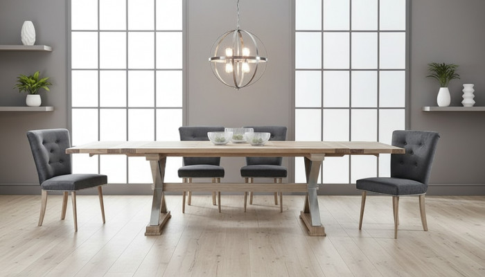 Iesszëmmer Holz Dëscher Iessgrupp Set Stull Grupp Nei Dësch 4 Design