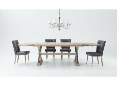 Design Iesszëmmer Iessdësch Dësch 8 Still Stull Réck Still Echt Holz
