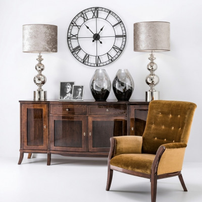 XXL Säitenaart Anrichte Kommode Wunnzëmmer Schaf Holz Regal Antik Stil Design