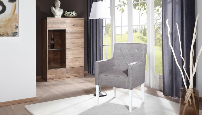 Chesterfield Lehnstuhl Still Textil Stull Polster Sëtzer Stoff Samt Echt Holz