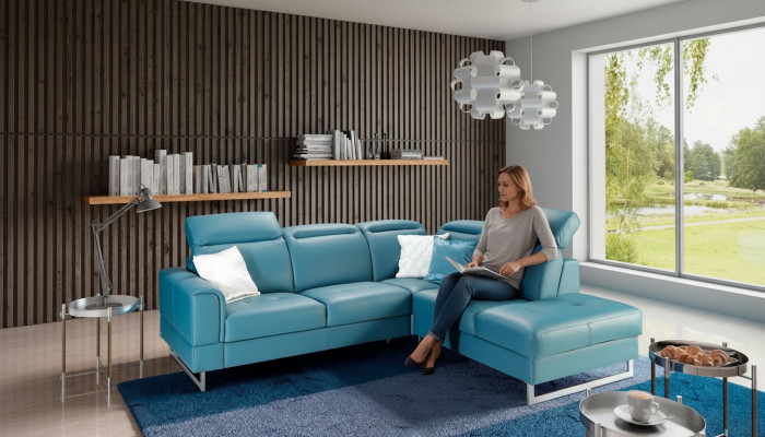 Lieder Sitz Garnitur Designer Wunnlandschaft Eckcouch Canapé Sofa L-Form Nei
