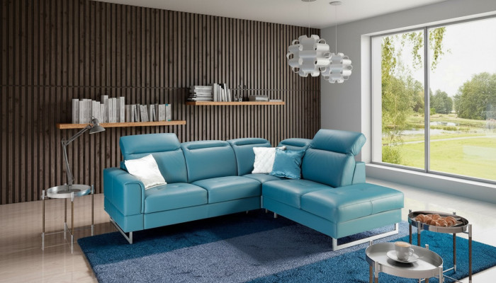 Lieder Sitz Garnitur Designer Wunnlandschaft Eckcouch Canapé Sofa L-Form Nei