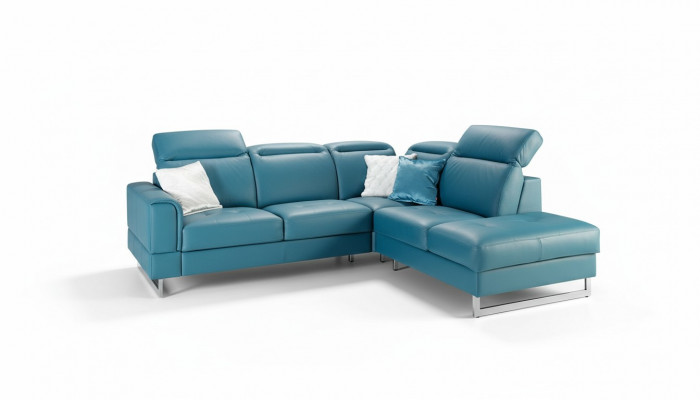 Lieder Sitz Garnitur Designer Wunnlandschaft Eckcouch Canapé Sofa L-Form Nei