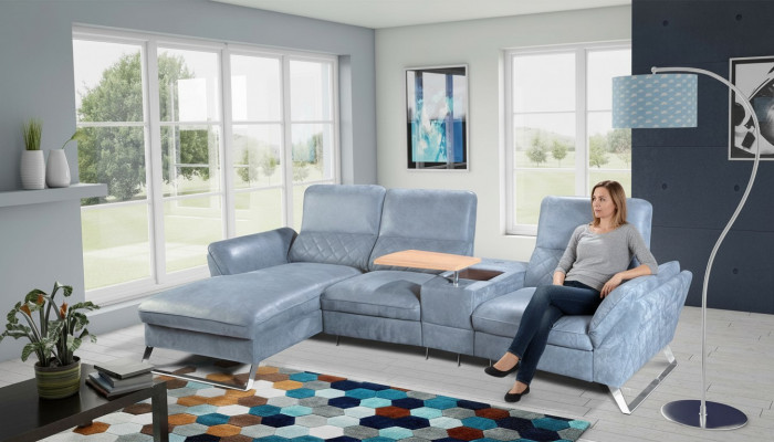 Heemkino Sofa Couch Polster Lieder Couchen Sofen Eck Garnitur Relax Foussstëtzen