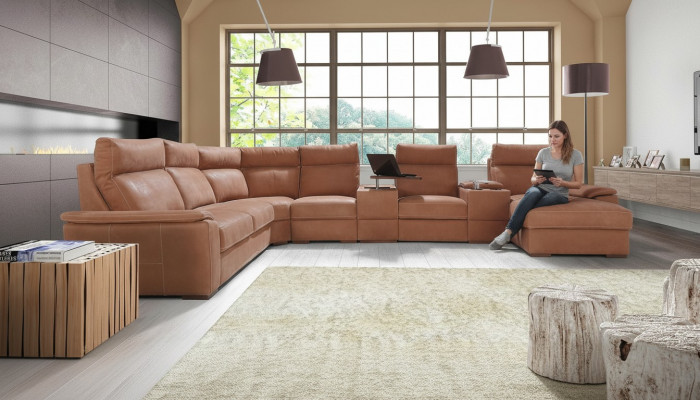 Wunnlandschaft Eckcanapé Oflaach Killfach Schlooffonktioun Schloofsofa Sofaen Canapéë Polsterung
