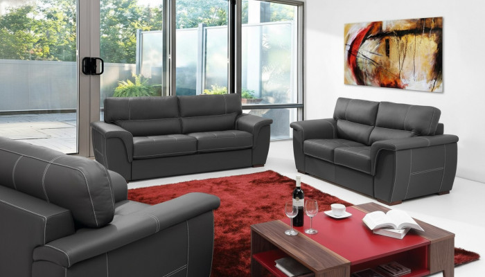 Lieder Design Canapé Polster Sëtz Garnitur Sofa Garnituren 3+2+2 Lieder Sofas Nei