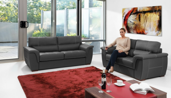 Lieder Design Couch Polster Sëtz Garnitur Sofa Garnituren 3+2 Lieder Sofas Set Nei