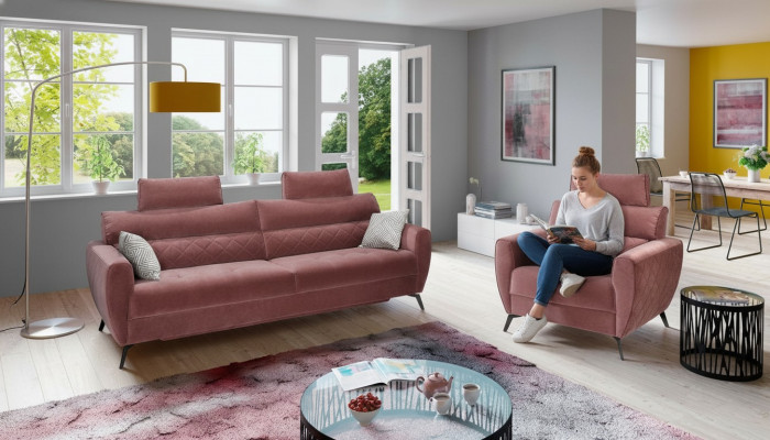 Lieder Design Canapé Couche Këssen Sëtz 2+1+1 Sofa Set Garnituren Konschtlieder Set Garnitur