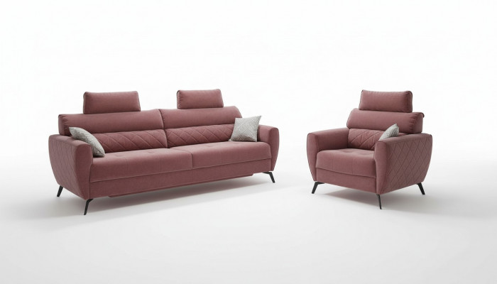 Lieder Design Canapé Couche Këssen Sëtz 2+1+1 Sofa Set Garnituren Konschtlieder Set Garnitur