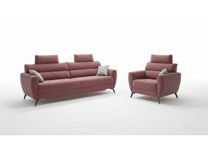 Lieder Design Canapé Couche Këssen Sëtz 2+1+1 Sofa Set Garnituren Konschtlieder Set Garnitur