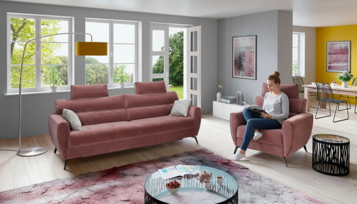 Lädersofa Design Couch Polster Sëtz Garnitur Garnituren 3+2+2 Lieder Sofas Nei