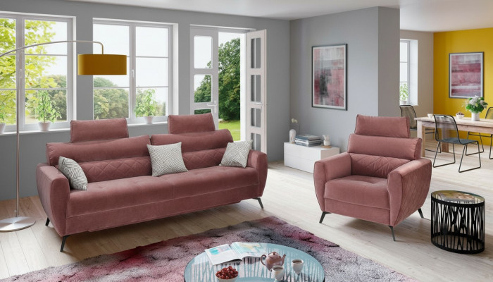 Lädersofa Design Couch Polster Sëtz Garnitur Garnituren 3+2+2 Lieder Sofas Nei