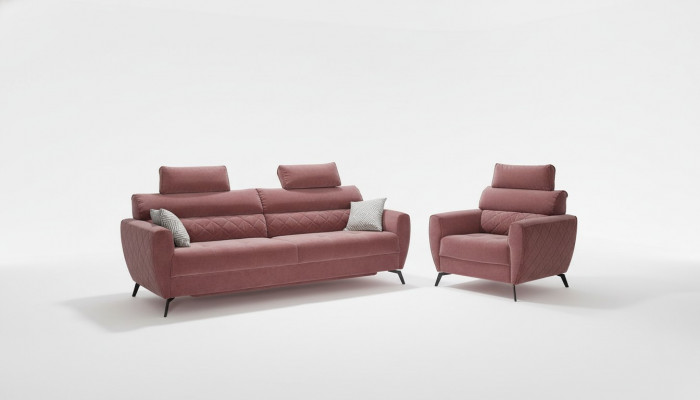Lädersofa Design Couch Polster Sëtz Garnitur Garnituren 3+2+2 Lieder Sofas Nei