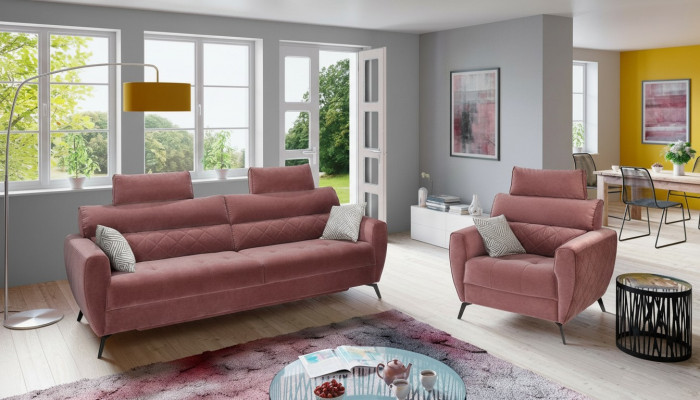 Dräisëtzeger Canapé Polster Design Sofa Sëtz 3er Sofas Zëmmer Miwwelen Modern Lieder