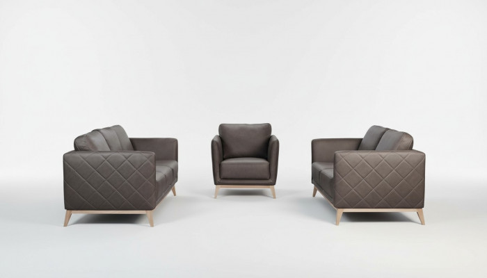 Design Canapé Këssen Sëtz Garnitur Sofa Garniture Stoff Nei 2+1 Sëtzer Stoff