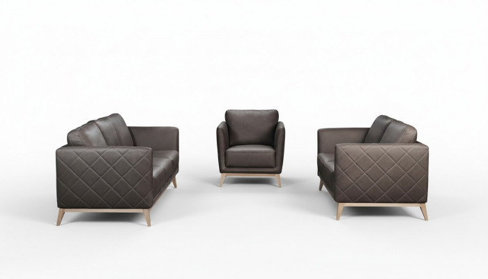 Lieder Design Couch Polster Sëtz Garnitur Sofa Garnituren Konschtlieder 3+2+2 Nei